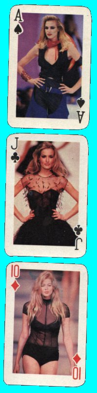 Non-standard pin up playing cards. Mei Li. 52 western fashion models. mint + box vg