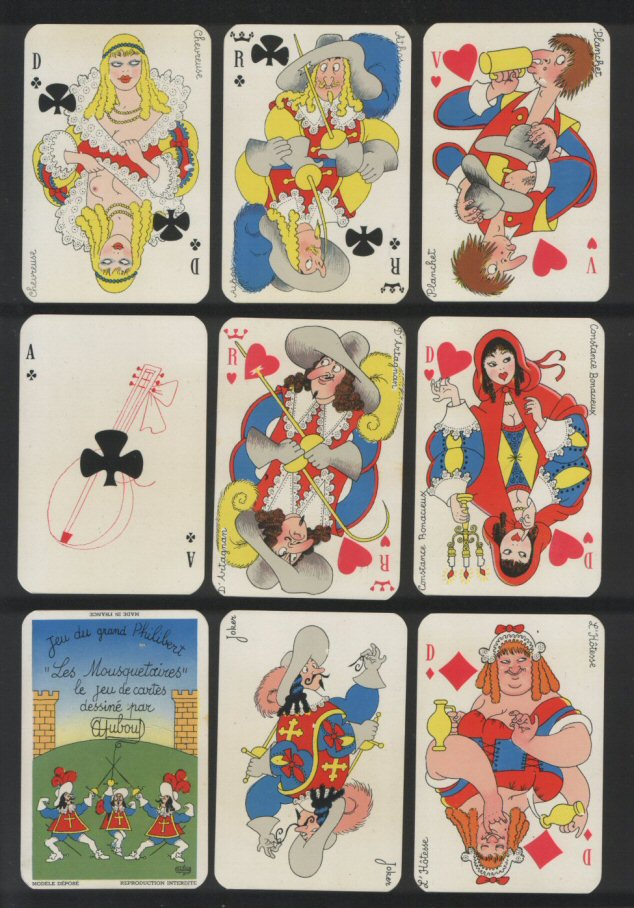 Non-standard playing cards. Philibert. Regions of France. 52 nm + box vg