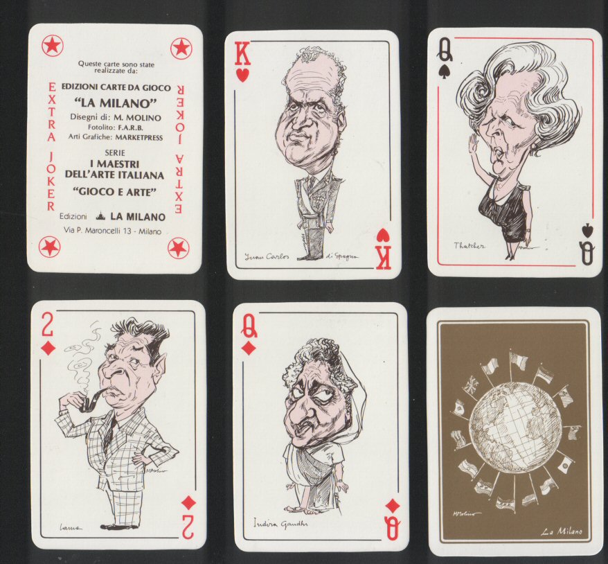 Jeu De Cartes Alitalia Vintage Des Années 70 – Figures Originales – Playing Cards Rétro Design Italien