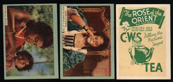 cards game. Snap by C.W.S. co-operative society, 
circa 1940's, nice art images of the production of tea & tea-drinking, 
complete 48 cards deck, all Mint + box fg. Interesting cards,